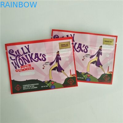 Gravure imprimant le sac plat zip-lock de preuve de l'enfant 3.5g