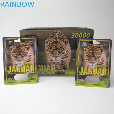 emballage masculin de carte de boursouflure de carte des pilules 3D de rhinocéros de chapeau de 12mm