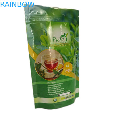 L'aluminium stratifié par serrure brillante de fermeture éclair de finition se tiennent met en sac