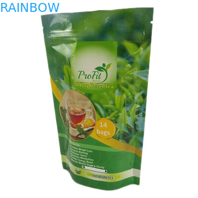 L'aluminium stratifié par serrure brillante de fermeture éclair de finition se tiennent met en sac