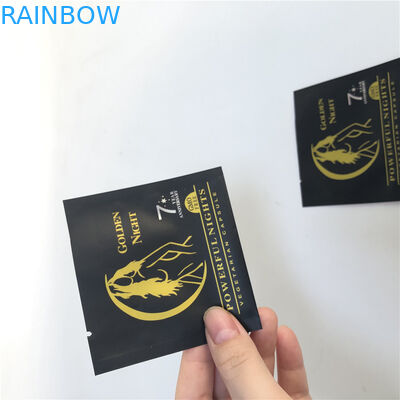 Empaquetage rayé par aluminium gommeux de fines herbes de sachets en matière plastique de Mylar