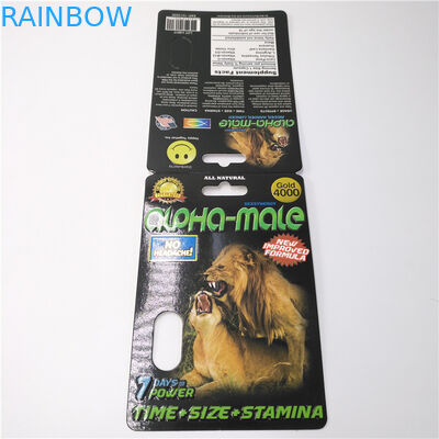 Carte en plastique d'emballage de papier de pilule adaptée aux besoins du client par couleur de CMYK