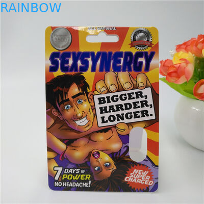 Carte en plastique d'emballage de papier de pilule adaptée aux besoins du client par couleur de CMYK