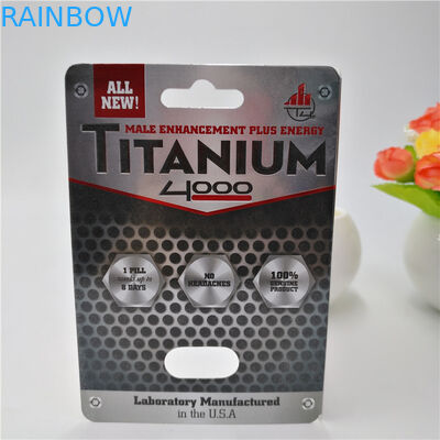 Carte en plastique d'emballage de papier de pilule adaptée aux besoins du client par couleur de CMYK