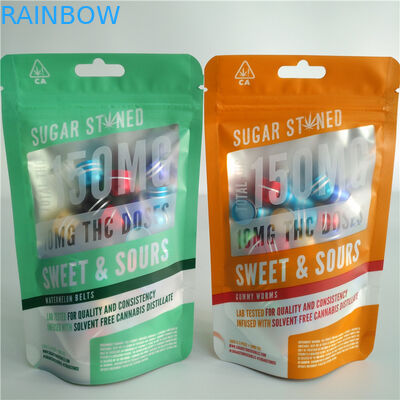 le film olographe de 3.5g 7g 14g tiennent l'emballage de poche