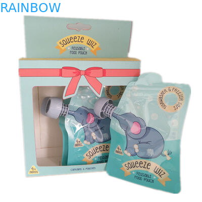 Gravure imprimant la poche liquide de compression d'emballage alimentaire réutilisable