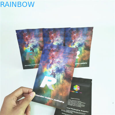 Sachets en matière plastique plats de preuve d'odeur empaquetant les sachets zip-lock pour l'empaquetage de pilules