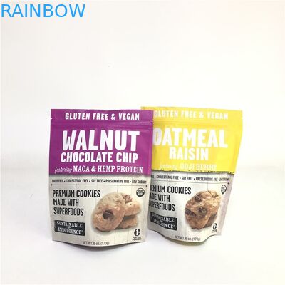 Adapté aux besoins du client tenez le sac de Mylar de nourriture de sac d'emballage d'anarcadier d'écrou de biscuit de catégorie comestible