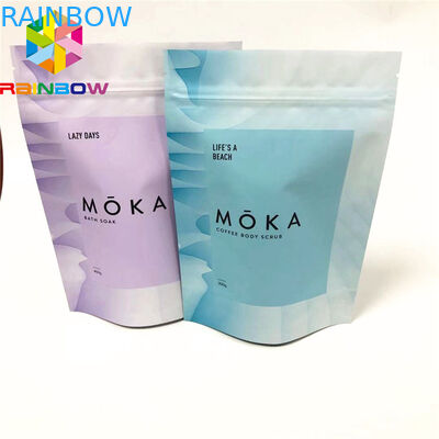 La coutume imprimée tiennent des puces d'emballage de poche empaquetant des sacs le corps de papier d'aluminium que frottent le sac