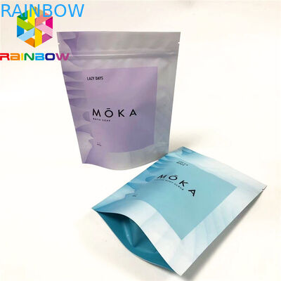 Les sacs zip-lock pour la nourriture le papier d'aluminium que se tiennent met en sac le sac fait sur commande d'emballage de logo
