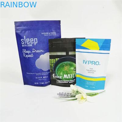 Le sel de bain du papier d'aluminium 12oz/corps faits sur commande frottent la crème empaquetant les sacs de café zip-lock de doypack