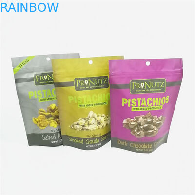 l'emballage de mylar de serrure de fermeture éclair de vide de papier d'aluminium tiennent des écrous de nourriture de poche emballant le sachet en plastique