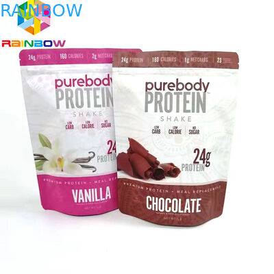 Le support rescellable vers le haut des sacs zip-lock pour la coutume de nourriture/poudre a imprimé le sac de finition mat de poche d'emballage