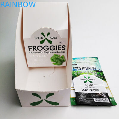 Concevez la boîte en fonction du client de présentation de papier d'impression pour la boîte de papier de pliage d'affichage de sacs de kratom pour l'affichage de carte