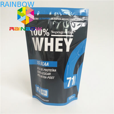 Sac de expédition zip-lock de preuve d'odeur de mauvaise herbe de Logo Biodegradable Stand Up Plastic de poche de thé de nourriture faite sur commande d'emballage