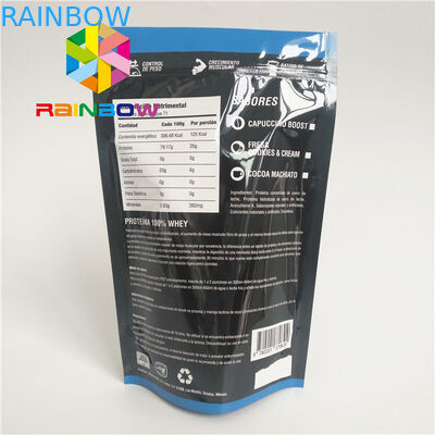 Sac de expédition zip-lock de preuve d'odeur de mauvaise herbe de Logo Biodegradable Stand Up Plastic de poche de thé de nourriture faite sur commande d'emballage