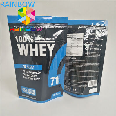 Sac de expédition zip-lock de preuve d'odeur de mauvaise herbe de Logo Biodegradable Stand Up Plastic de poche de thé de nourriture faite sur commande d'emballage