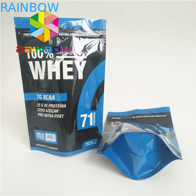 Sac de expédition zip-lock de preuve d'odeur de mauvaise herbe de Logo Biodegradable Stand Up Plastic de poche de thé de nourriture faite sur commande d'emballage