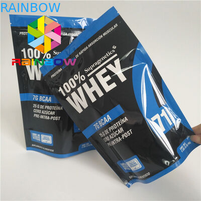 Sac de expédition zip-lock de preuve d'odeur de mauvaise herbe de Logo Biodegradable Stand Up Plastic de poche de thé de nourriture faite sur commande d'emballage