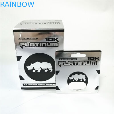 Carte rose de boîte de papier de minou gravant les cartes en refief sensuelles de estampillage chaudes de boîtes de présentation d'emballage de boursouflure d'amélioration