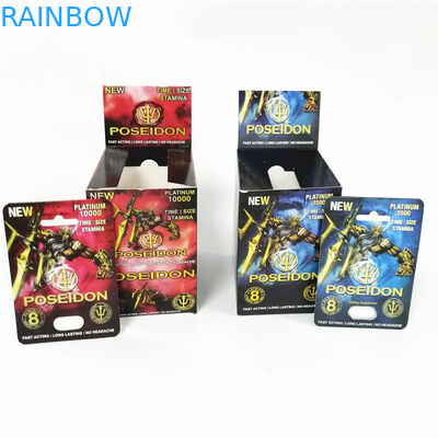 Montrez la ligne faite sur commande d'entaille de larme de cartes de papier d'imprimerie boîte à cartes rose de minou de boîtes avec la boursouflure