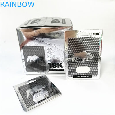 Montrez la ligne faite sur commande d'entaille de larme de cartes de papier d'imprimerie boîte à cartes rose de minou de boîtes avec la boursouflure