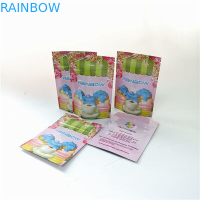 le papier d'aluminium de la fleur 3.5oz se tiennent vers le haut de la poche de impression numérique de sacs d'emballage de poudre de Matcha de dessert de mylar de sac de tirette