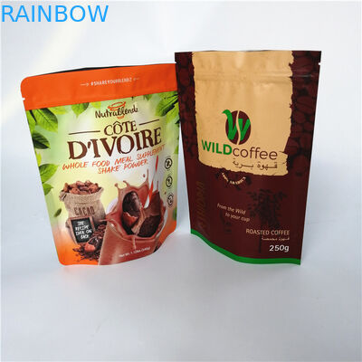 Tenez les sacs de cafè moulu de preuve de mositure d'emballage de poche d'aluminium de gousset avec la valve