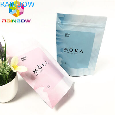 Support de stockage de nourriture vers le haut des sacs pour le sac de empaquetage adapté aux besoins du client matériel mat de emballage de nourriture