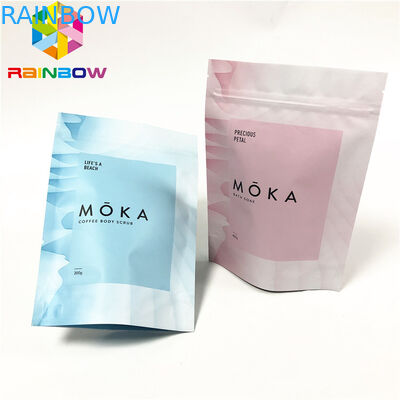 Support de stockage de nourriture vers le haut des sacs pour le sac de empaquetage adapté aux besoins du client matériel mat de emballage de nourriture