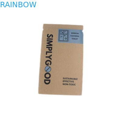 Le matériel recyclable Brown Papier d'emballage a adapté des sacs en papier aux besoins du client pour l'emballage cosmétique