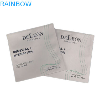 La conception de impression faite sur commande de petits sacs blancs a stratifié la poche de empaquetage cosmétique d'aluminium