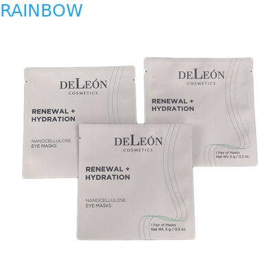 La conception de impression faite sur commande de petits sacs blancs a stratifié la poche de empaquetage cosmétique d'aluminium