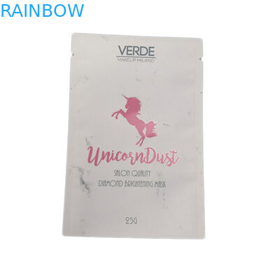 Petite poche cosmétique d'emballage d'échantillon d'emballage de Moq avec l'aluminium rayé