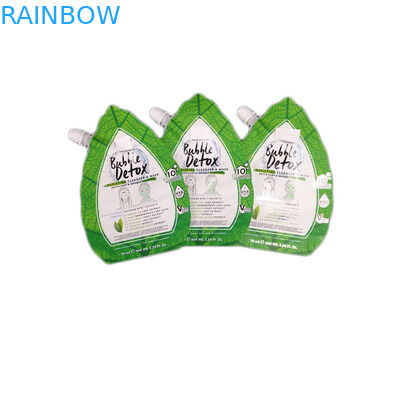 Emballage irrégulier imprimé fait sur commande de poche de bec de vert de conception avec l'aluminium