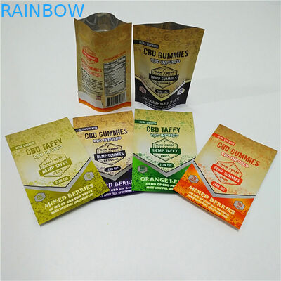 Les feuilles zip-lock de fleur sèment l'mauvaise herbe comestible de Gummies que l'emballage met en sac l'emballage résistant de bâton d'encens de poche d'enfant