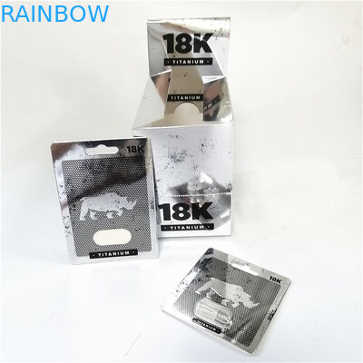 Boîte à cartes masculine faite sur commande de minou de rose d'emballage de pilule de boursouflure d'amélioration