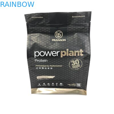 Sacs de empaquetage de poudre de protéine du fond plat 500g 1kg VMPET CMYK