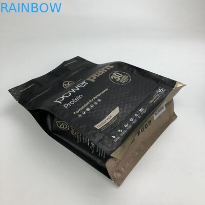 Sacs de empaquetage de poudre de protéine du fond plat 500g 1kg VMPET CMYK