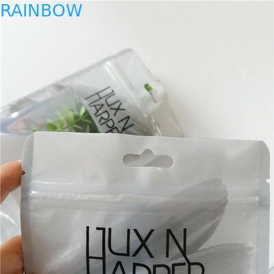 Les sacs plats imprimés par coutume d'hologramme en plastique avec la tirette pour composent l'emballage de stylo d'outil