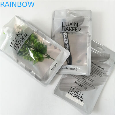 Les sacs plats imprimés par coutume d'hologramme en plastique avec la tirette pour composent l'emballage de stylo d'outil