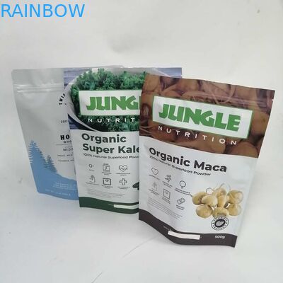 Le scelleur en plastique fait sur commande de catégorie comestible tiennent l'emballage fait sur commande sec d'épice de nourriture