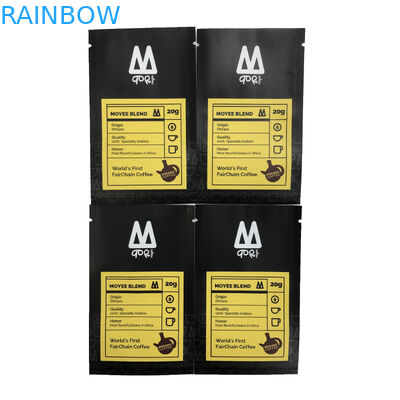 Sac plat d'emballage alimentaire de poche de sac de cachetage de trois côtés pour le café Bean Plastic Bag Printing de sucrerie