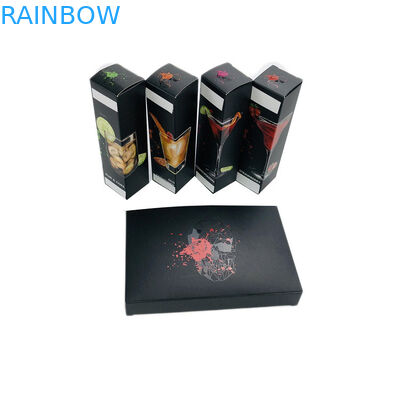 Boîte noire de Matte Uv Printing Custom Paper pour l'emballage d'huile du parfum/CBD