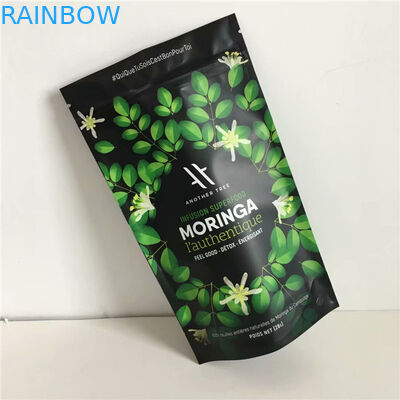 Le fournisseur de la Chine conçoivent imprimer en fonction du client les poches rescellables de support de papier d'aluminium avec la tirette pour l'emballage alimentaire