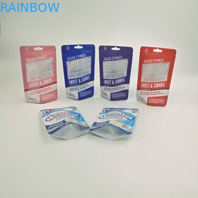 Les sacs adaptés aux besoins du client de garçon de jungle de Runtz de biscuits de sachets de preuve d'enfant de 3.5g 7g se tiennent vers le haut de Doypack avec de doubles tirettes