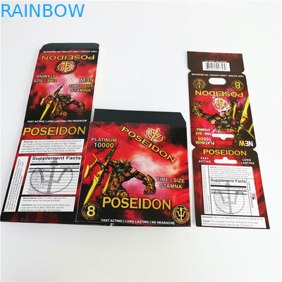 Carte de papier sexuelle de 69 renforceurs masculins et boîte de empaquetage en stock avec la balle