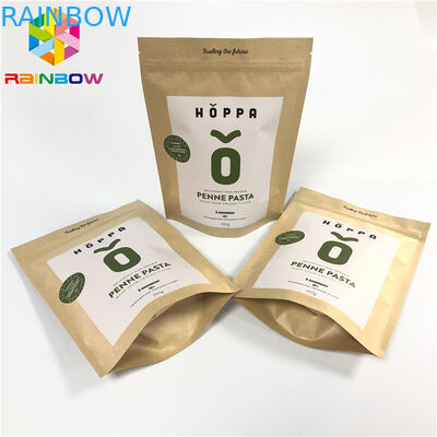 Le zip-lock du papier CMYK VMPET de Brown emballage tiennent la poche