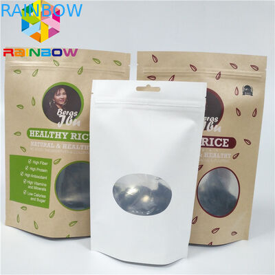 Le zip-lock du papier CMYK VMPET de Brown emballage tiennent la poche