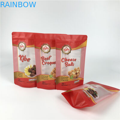 GMOPP en plastique VMPET tiennent le sac de tirette avec la fenêtre claire